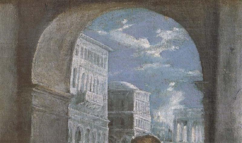  Detail of  The Christ is driving businessman in the fane